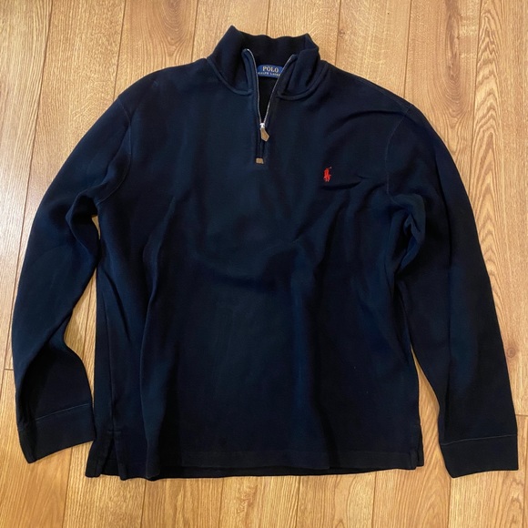 Polo Ralph Lauren Other - Polo Ralph Lauren Mens Quarter Zip Pull Over Sweater XL